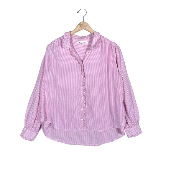 XIRENA Hale Shirt in El Matador Stripes Crus Stripe - Picture 3 of 11